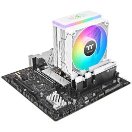 Thermaltake ASTRIA 200 ARGB Refrigerador de Aire Blanco para CPU, 12cm, 210W TDP, 500-1800 RPM, Multi-Color LED