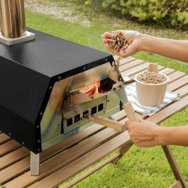 Horno para Pizza de Pellets con Accesorios Pizzahven InnovaGoods Horno para Pizza de Pellets con Accesorios Pizzahven InnovaGoods