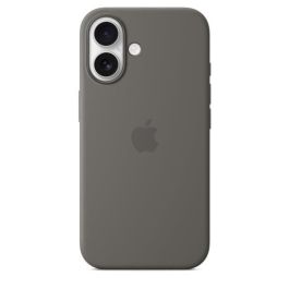 APPLE iPhone 16 - Funda de Silicona con MagSafe - Gris Piedra