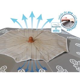 Sombrilla de playa Gris Ø 200 cm SPF50+ Boho