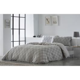 Funda Nórdica Naturals ELBA Gris claro Cama de 135 (220 x 220 cm)