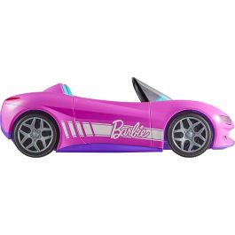 Barbie Coche Radio Control Teledirigido Descapotable Rosa 2.4 GHz. Juguete con Control Remoto para Niños y Niñas 4+ años. Funciona con Pilas AA.