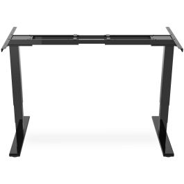 DIGITUS Bastidor de Mesa Eléctrico Altura Ajustable, Dual-Motor, 3 Niveles, Negro (110-170cm Ancho)