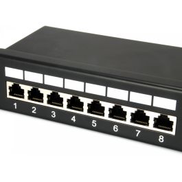 EQUIP Patch Panel 327425 24 Puertos RJ45 Cat5e FTP 1U Negro Montaje en Bastidor