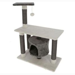 Árbol para gatos Jade Darklight, 96 cm, blanco / gris