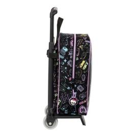 Mochila Escolar con Ruedas Monster High Negro 22 x 27 x 10 cm Mochila Escolar con Ruedas Monster High Negro 22 x 27 x 10 cm