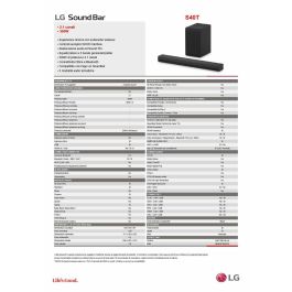 Barra de Sonido LG S40TR.DEUSLLK Negro 400 W