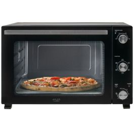Adler ad 6026 Horno Eléctrico con Convección y Asador, 1800W, 48L, Acero Inoxidable, 90-230°C, Temporizador 60 min