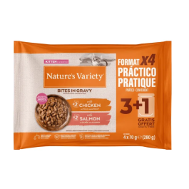 Affinity Nature's Variety Cat Wet Bites Flowp Comida Húmeda para Gatos Sabor Pollo y Salmón, Pack 11x4 Latas de 70 gr Precio: 57.7900004. SKU: B1BT5RY6HV
