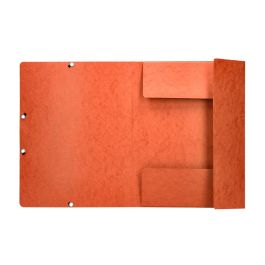 Carpeta Q-Connect Gomas Kf02170 Carton Simil-Prespan Solapas 320x243 mm Naranja