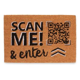 Felpudo Scan Me Giftdecor 60x40 cm, Fibra de coco y PVC, Varios colores (12 Unidades)