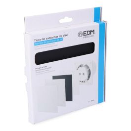 Edm Tapa Extractor de Aire 08413 Negro Mate 175 x 175 mm Ø10cm