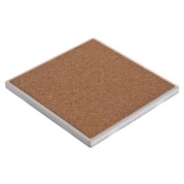 DKD Home Decor Posavasos Árabe Set de 4 piezas Multicolor Dolomite y Corcho 10.8x10.8x0.7 cm