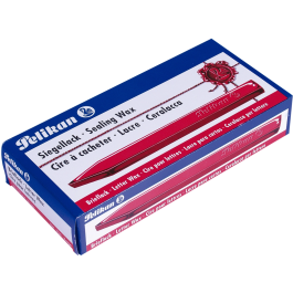 Pelikan Lacre Rojo Caja 10 Barras para Sellar Cartas y Documentos