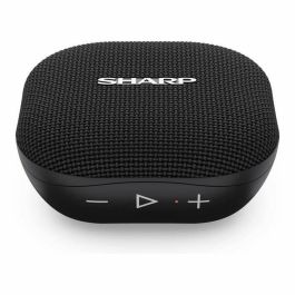 Sharp GX-BT60BK Altavoz Portátil Bluetooth 5.0, 6W RMS, IP67 Resistente Agua y Polvo, 13h Batería