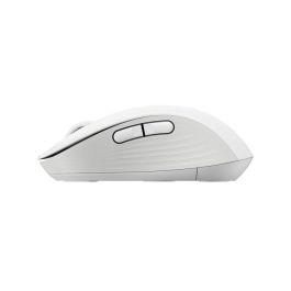 Logitech Signature M650 Ratón Inalámbrico Off-white, Logi Bolt/Bluetooth, 5 Botones, 400-2000 dpi, Silencioso para Manos Pequeñas/Medianas