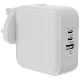 HYPER HJ1003WHWWGL Cargador de Carga Rápida Interior para Portátil, Smartphone y Tabletas con 2 Puertos USB-C y 1 USB 2.0 Blanco Precio: 77.50000027. SKU: B1B4KKCRK2