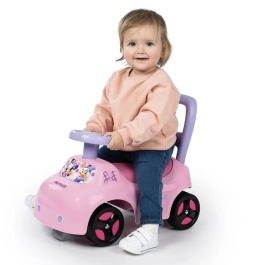 Smoby Portabebés 2 en 1 Minnie SMO3032160109689 - Caja bajo el sillín + Bocina - A partir de 10 meses - Fabricado en Francia