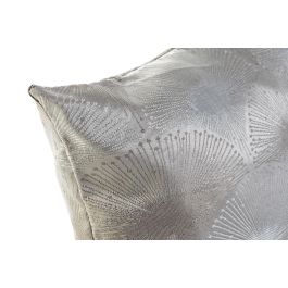 Cojín DKD Home Decor Gris Poliéster Aluminio Tradicional