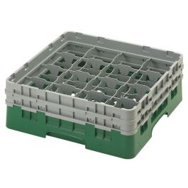 CAMBRO - 16S434-119 - Cesta de lavado 16 comp. 2 alturas - 10,9 cm Ø máx. - alt. máx. 13,5 cm - 50 x 50 x 18,4 cm - Verde sherwood Precio: 56.50000015. SKU: B1AYCFAKQE