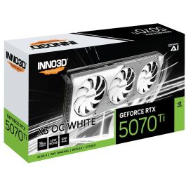 Inno3D RTX 5070 Ti X3 OC 16GB GDDR7 Tarjeta Gráfica 3 Ventiladores Blanca