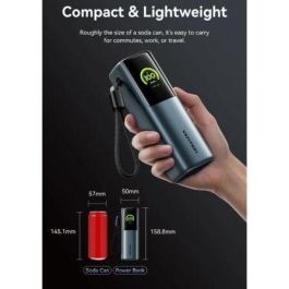 Vention FKGH0 Powerbank 27000mAh 200W con Pantalla Digital TFT, Carga 3 Dispositivos, Gris