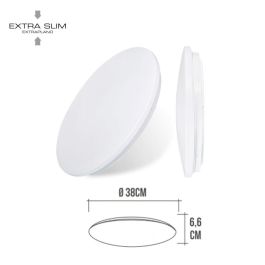 Aplique Plafón LED EDM 32519 F 100 W 24 W (4000 K)