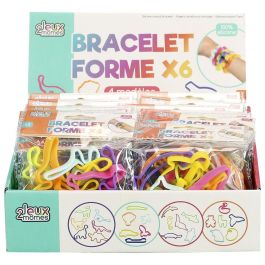 Jeux 2 momes Juego de 6 Pulseras Elásticas Formas Variadas de Silicona