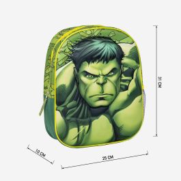 Mochila Escolar The Avengers Verde 25 x 31 x 10 cm