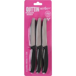 Quttin Set de 6 Cuchillos de Mesa con Sierra de 11 cm (12 Cajas)