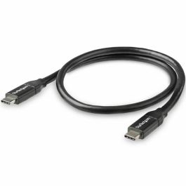 Cable USB-C Startech USB2C5C50CM Blanco Negro 50 cm