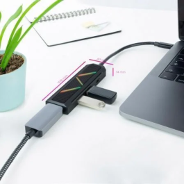 Nano Cable 10.16.0401 Docking USB Tipo-C con 2xUSB-A, 1xUSB Tipo-C PD y 1xHDMI 4K@60Hz