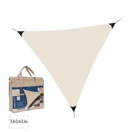 Basics Toldo Vela Triángulo Color Crema 3,6 x 3,6 x 3,6 m