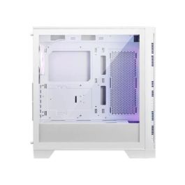 MSI MAG Forge 320R AIRFLOW - Caja Micro Torre Gaming PC Blanco, Cristal Templado, 3 Ventiladores 120mm Preinstalados y Filtro Anti-Polvo