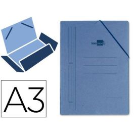 Carpeta Liderpapel Gomas A3 3 Solapas Carton Prespan Azul Precio: 9.0749998427. SKU: B1DMAS6BE4