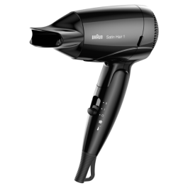 Braun HD130 Secador de Pelo 1200W Negro, Cabello Seco y Húmedo, Función Iónica, Mango Plegable, Ideal para Viaje Precio: 25.4999998. SKU: B12SPV8PBK