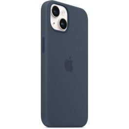 Apple iPhone 14 Silicone Case con MagSafe - Funda Protectora Azul Tormenta
