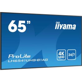 iiyama 65" 4K UHD 3840x2160 IPS Panel para Cartelería Digital Profesional 24/7 Modo Retrato/Paisaje 500cd/m² Soporte Pared Incluido