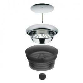 WMF 0617726040 Basic. Jarra de agua de cristal de 1.5 L. Colores: negro y transparente. Ideal para mesa.