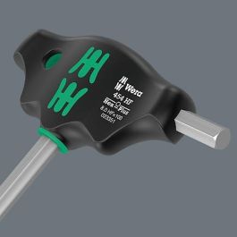 Wera 454/5 HF SHK Set 1 Juego de Destornilladores con Mango en T Hex-Plus 5 Piezas