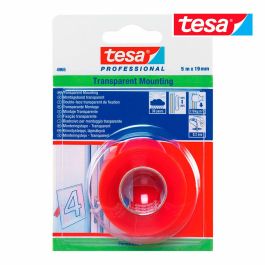 Cinta doble cara roja exterior 5m x 19mm 4965 tesa