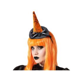 Diadema de Bruja Naranja con Diseño de Telaraña - Ideal para Halloween, Teatro y Carnaval Precio: 1.49999949. SKU: S1131245