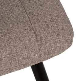 Silla Beige Tejido-Metal Salón 44 X 51 X 88 cm