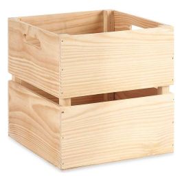 Caja de Almacenaje Madera de pino Marrón natural (30 x 30 x 30 cm) Precio: 12.79000008. SKU: S3611221