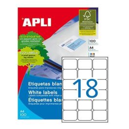 Apli Etiquetas Adhesivas 63,5x46,6 mm Inkjet-Láser C-Romos 18 X 100H Blanco Precio: 18.49999976. SKU: S8400897