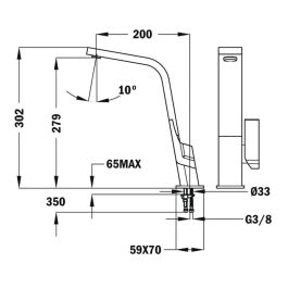 Grifo Monomando Teka IC 915 Blanco Metal