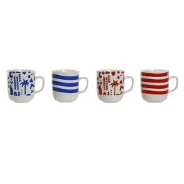 Taza Mug Home ESPRIT Azul Rojo Porcelana Boho 380 ml (4 Unidades) Precio: 36.49999969. SKU: B13V7ZW4XA