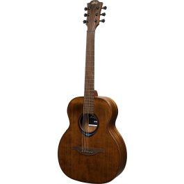 LAG Guitarra Acústica Travel A/E Blue Wave 1 Electroacústica Folk Cedro Rojo Macizo Color Marrón Natural Acabado Satinado