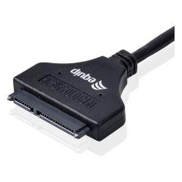 EQUIP Adaptador USB 3.0 a SATA, Negro, 5 Gbit/s, 0.50m sw