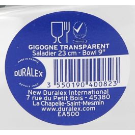 Duralex Ensaladera Lys Ø 23 cm 2.4 L Transparente Roja (12 Unidades)